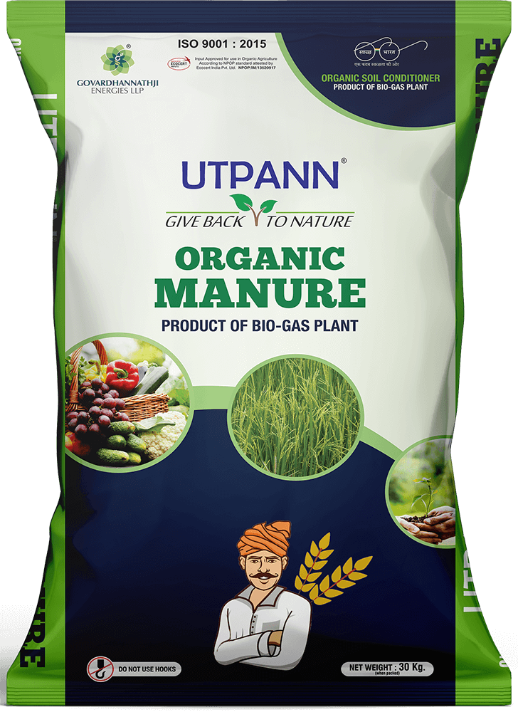UTPANN Organic Fertilizer | Govardhannathji Energies LLP | specialist for vermicompost and organic fertilizers benefits, organic fertilizers for tomatoes, plant food, fertilizer for plants, natural fertilizer, bone meal for plants, compost manure, micronutrients for plants, seaweed fertilizer, potassium humate, organic fertilizer for plants, fertilizer for coconut tree